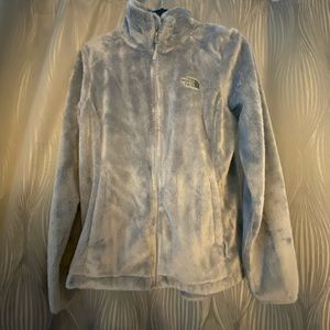 Worn Grey Osito North Face jacket